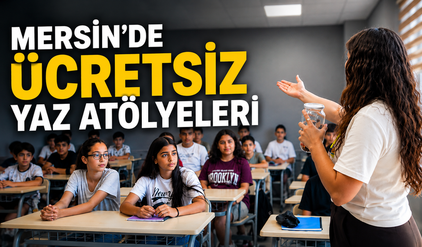 Mersin'de Ücretsiz Yaz Atölyeleri Öğrencilerle Buluştu