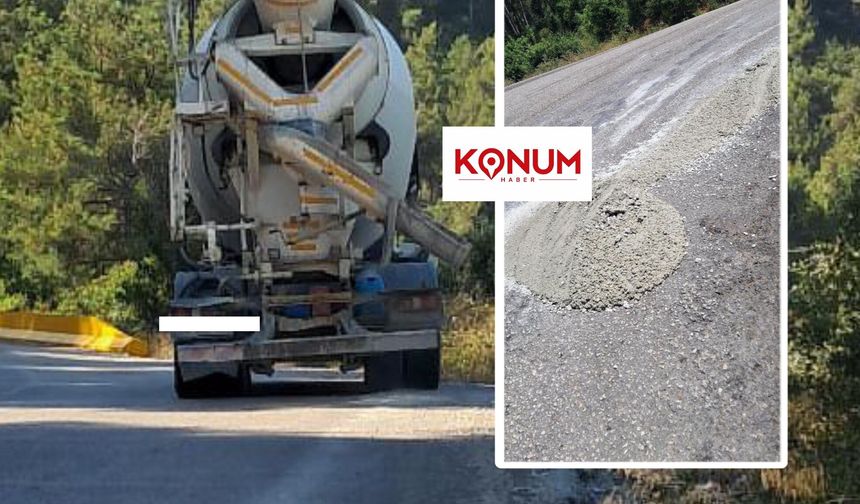 Osmaniye Zorkun Yolu’nda Yola Dökülen Beton İddiası